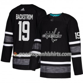 Washington Capitals Nicklas Backstrom 19 2019 All-Star Adidas Zwart Authentic Shirt - Mannen